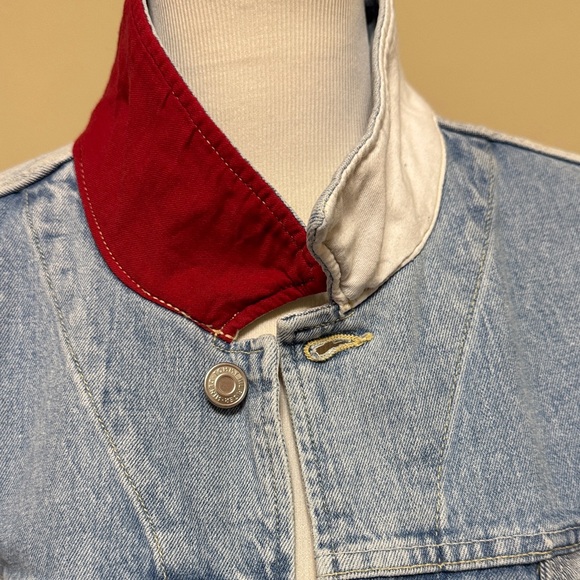 Vintage Rare Tommy Hilfiger Light Blue Jean Men’s Jacket Size XXL/TTG pre-owned. - Picture 3 of 10